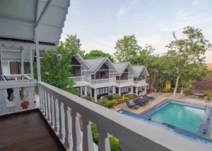 rooms at resort near Calangute beach