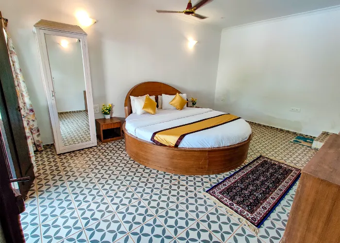 rooms at resort near Calangute beach