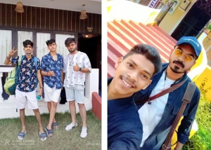 Guests at resort near Calangute Goa