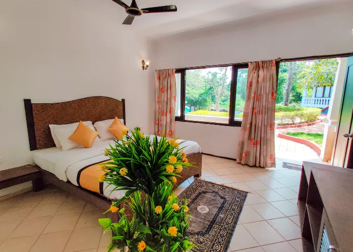 rooms at resort near Calangute beach