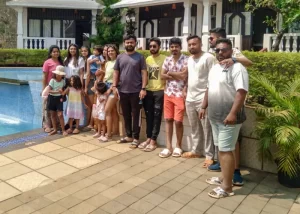 Guests at resort near Calangute Goa