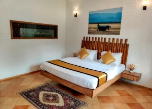 rooms at resort near Calangute beach