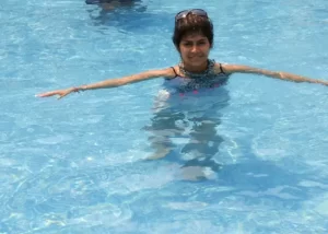 Guests at resort near Calangute Goa