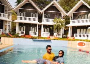 Guests at resort near Calangute Goa