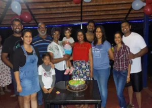 Guests at resort near Calangute Goa