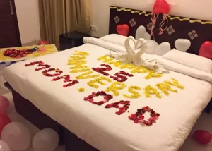 Guests at resort near Calangute Goa