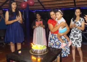 Guests at resort near Calangute Goa